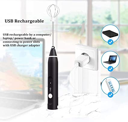 2-in-1 Rechargeable Coffee Beater & Egg Whisker