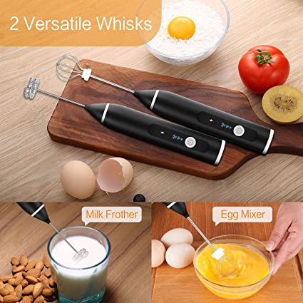 2-in-1 Rechargeable Coffee Beater & Egg Whisker
