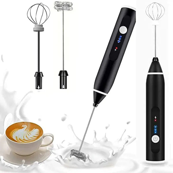 2-in-1 Rechargeable Coffee Beater & Egg Whisker