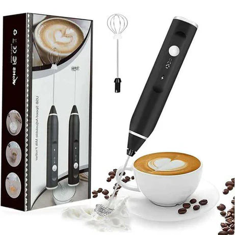 2-in-1 Rechargeable Coffee Beater & Egg Whisker