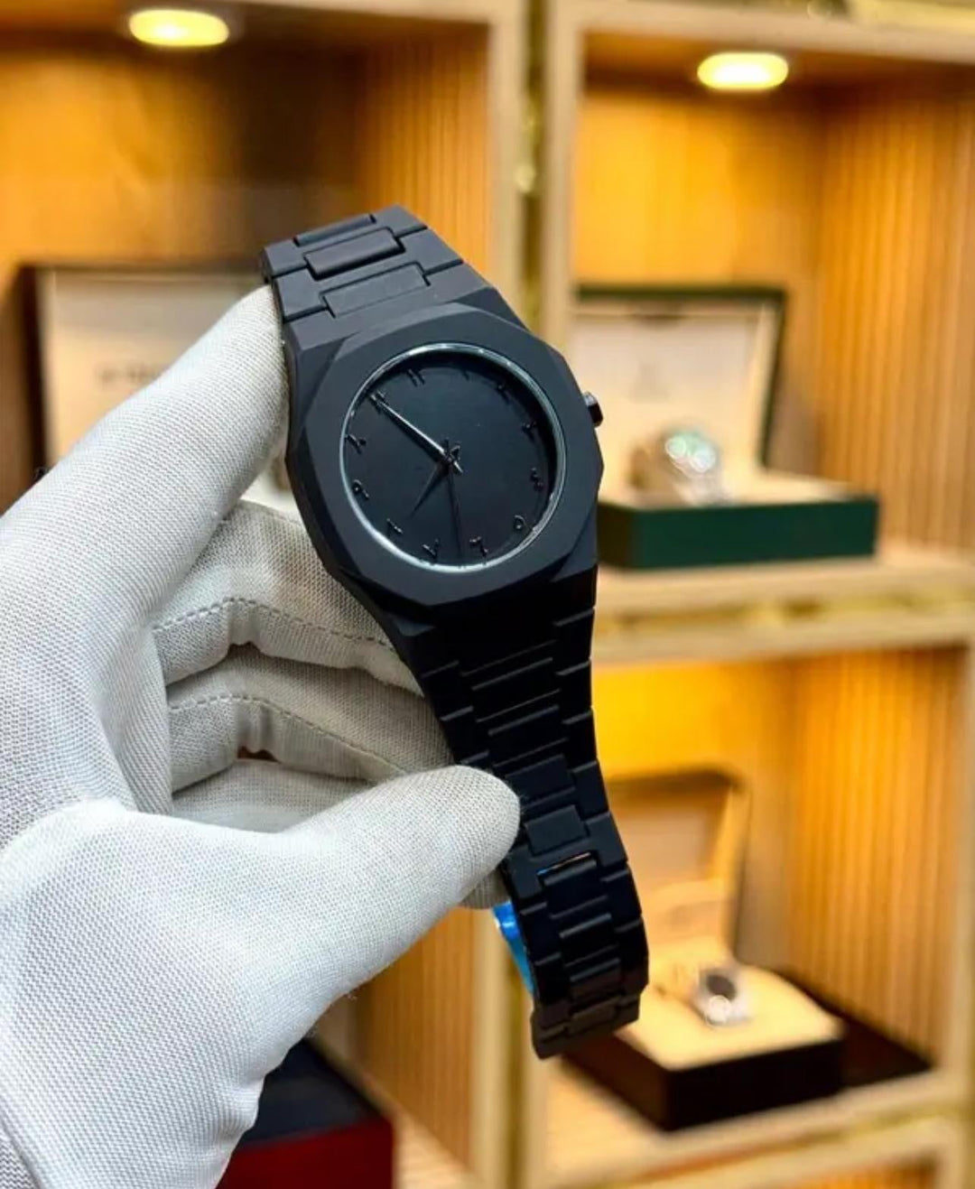 Black Aura Quartz Watch β Stylish Analog Watch For Men & Boys