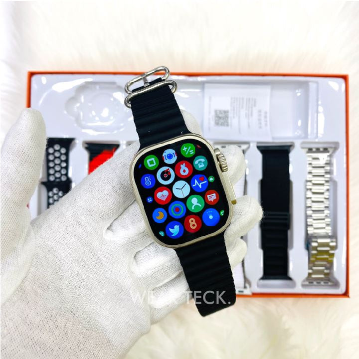 7 In 1 Ultra Smart Watch | 2.0″ Lcd | 7 Premium Straps | Bluetooth Calling