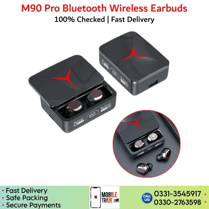 M90 Pro Tws Earphones True Wireless Earbuds Noise Cancelling