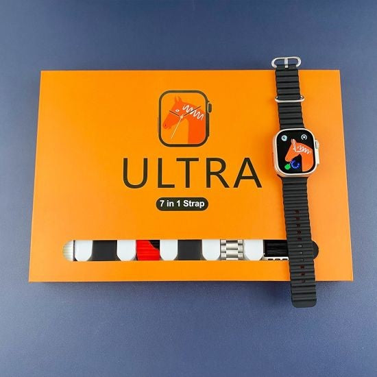 7 In 1 Ultra Smart Watch | 2.0″ Lcd | 7 Premium Straps | Bluetooth Calling