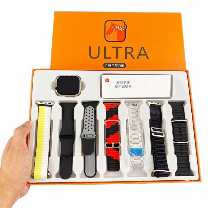 7 In 1 Ultra Smart Watch | 2.0″ Lcd | 7 Premium Straps | Bluetooth Calling