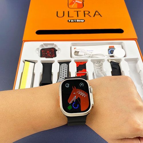 7 In 1 Ultra Smart Watch | 2.0″ Lcd | 7 Premium Straps | Bluetooth Calling
