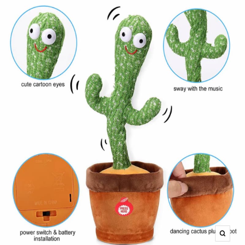 Dancing,Talking, Cactus Toy For Kids