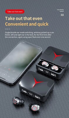 M90 Pro Tws Earphones True Wireless Earbuds Noise Cancelling