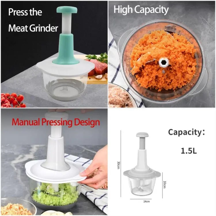 1.5 Liter Manual Hand Push Chopper