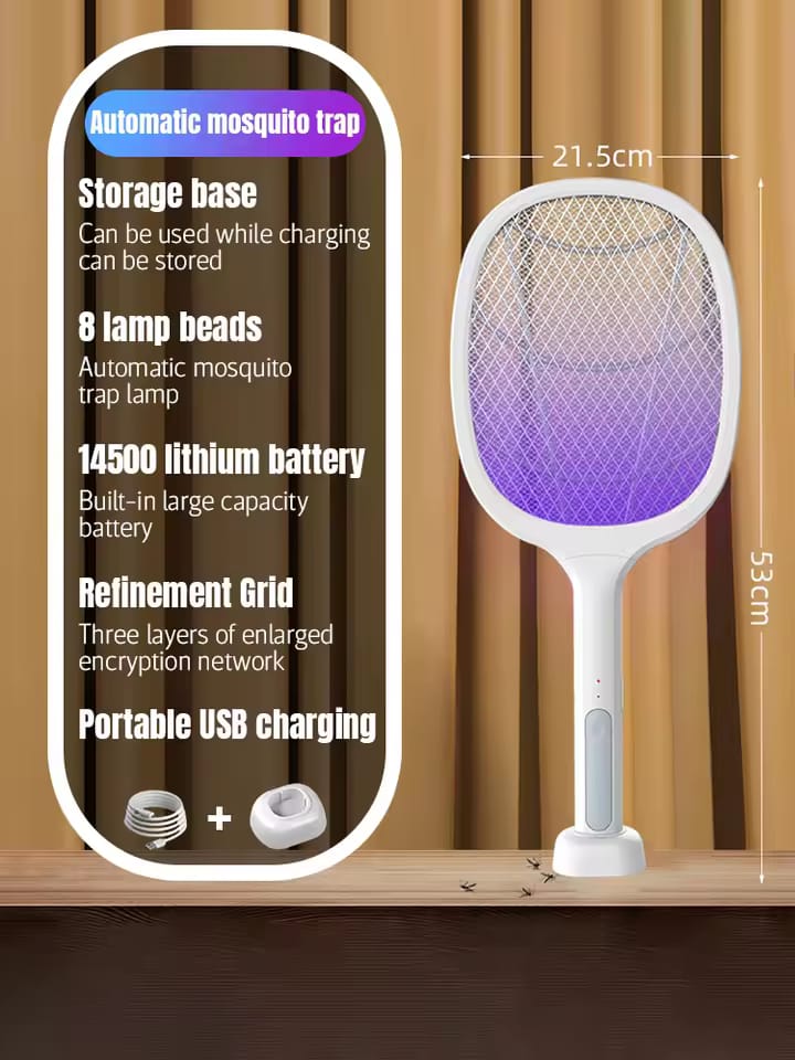 2 In 1 Electric Rechargeable Mosquito Killer With UV Light