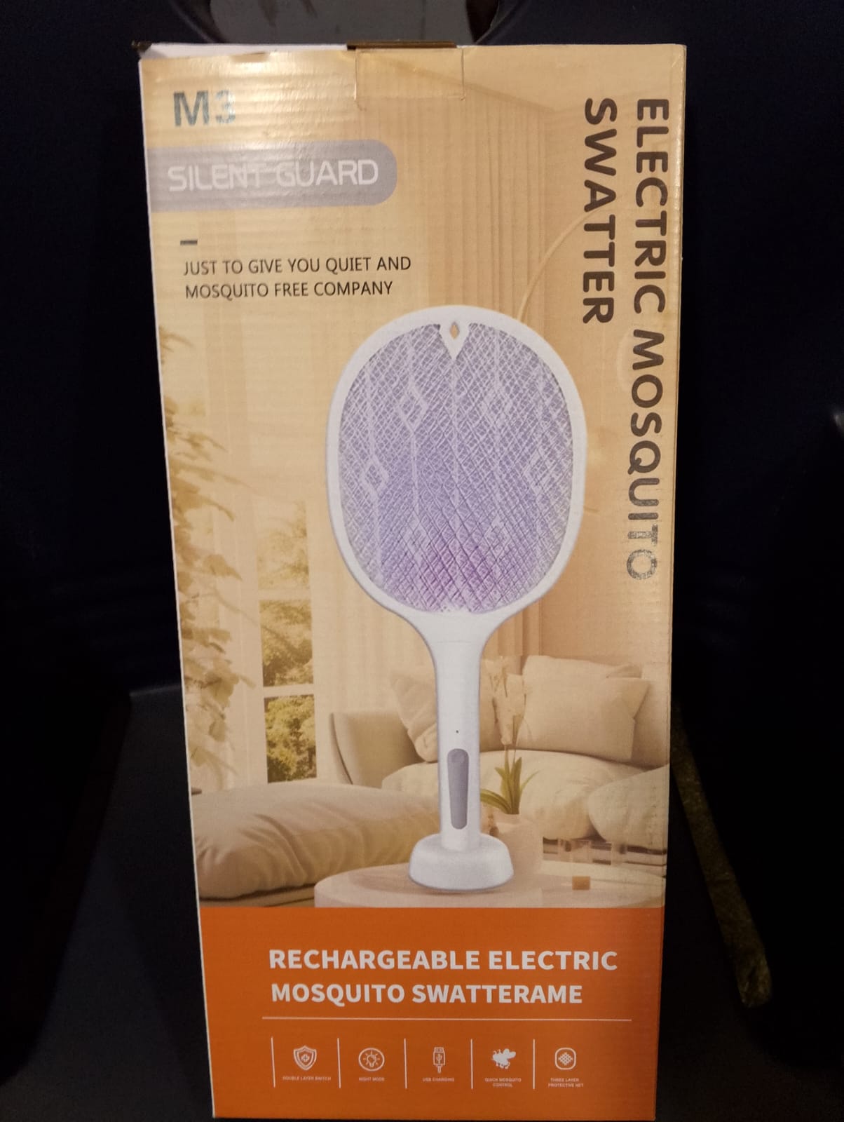 2 In 1 Electric Rechargeable Mosquito Killer With UV Light
