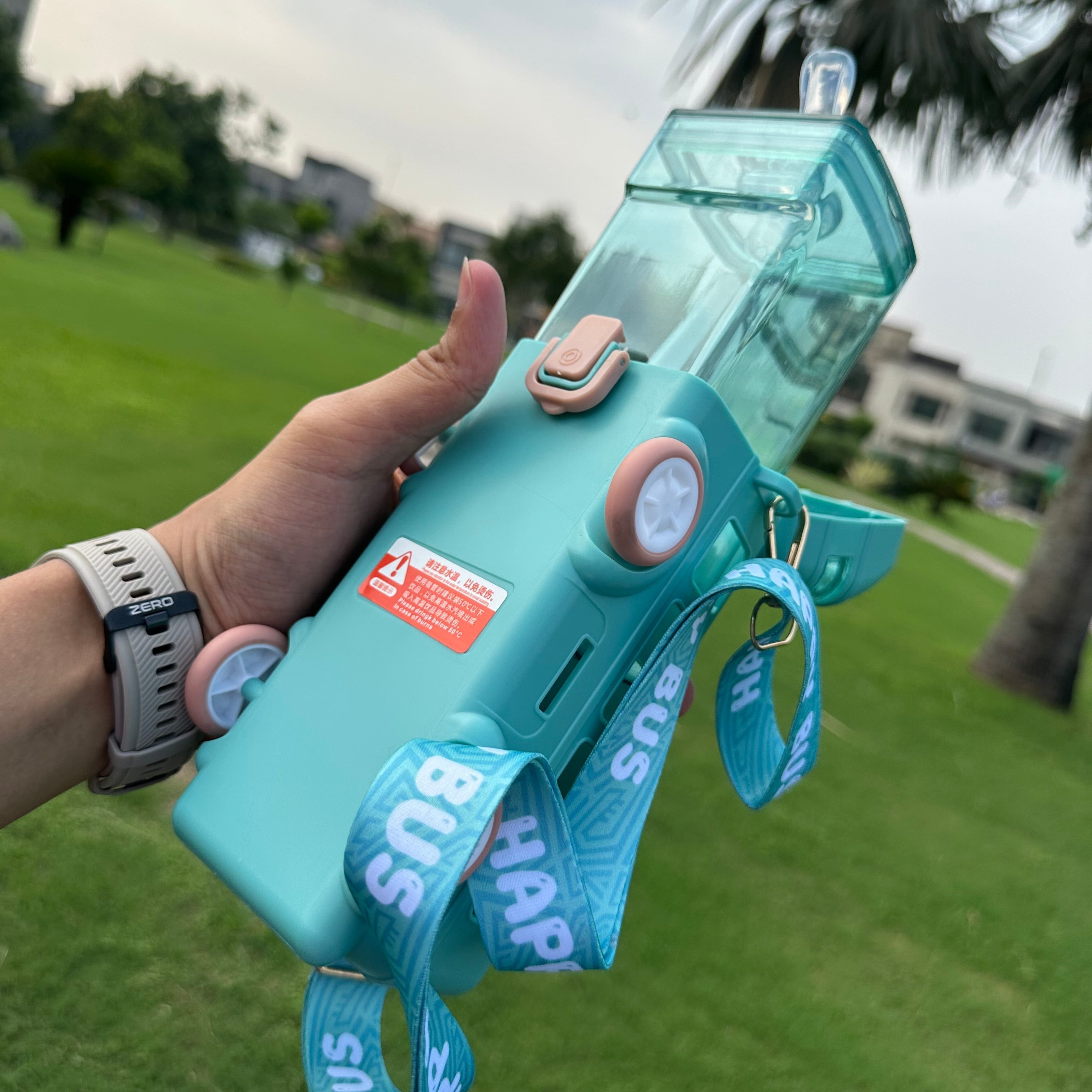 School bus Water Bottle for Kids and Adults