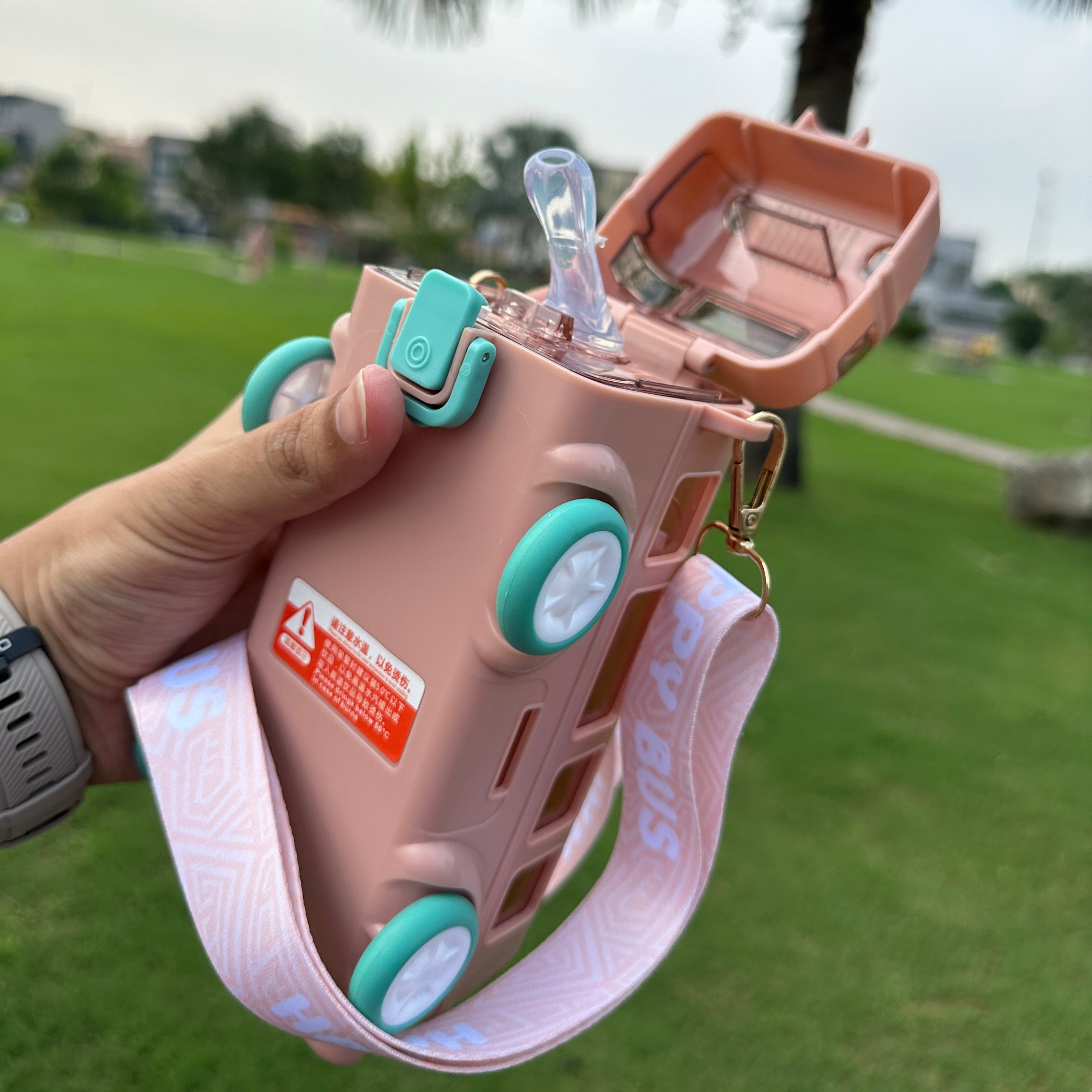School bus Water Bottle for Kids and Adults