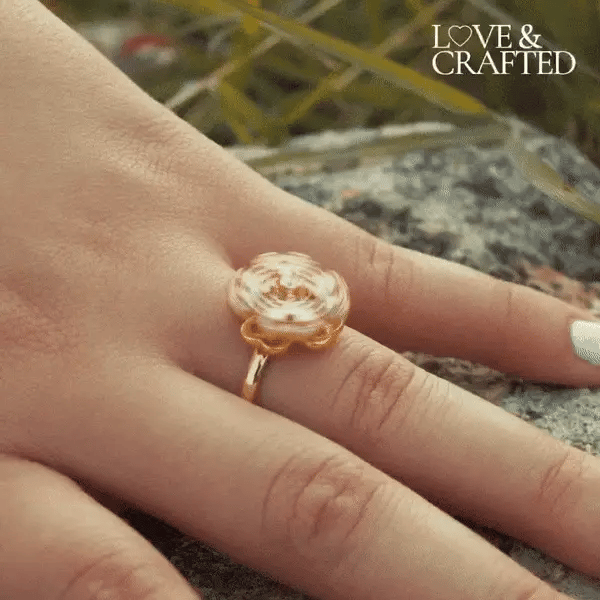Lucky Four-leaf Clover Rotating Anxiety Ring – Spinner Fidget Ring For Stress Relief