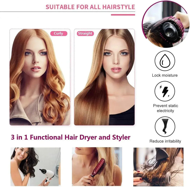 3 in 1 One Step Hot Air Brush (Dryer + Styler)